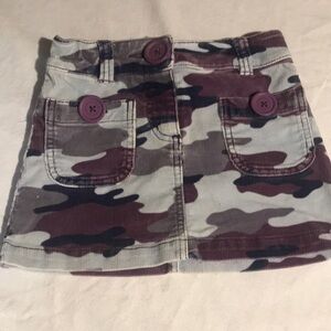 Mini Boden corduroy camouflage mini Skirt with Pockets